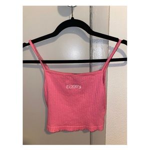Pink crop top